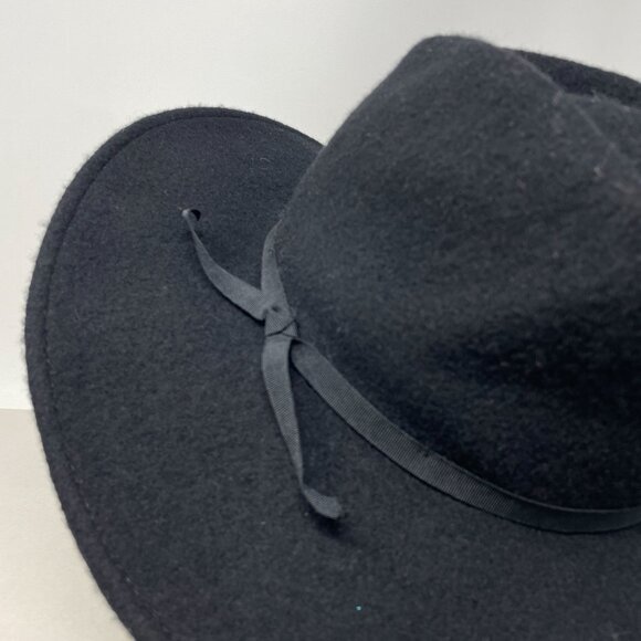 Brixton Ashley Felt Hat Black Wool One‎ Size Womens Festival Boho - Picture 6 of 11
